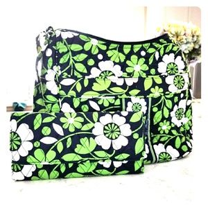 Vera Bradley shoulder Bag and Matching Wallet